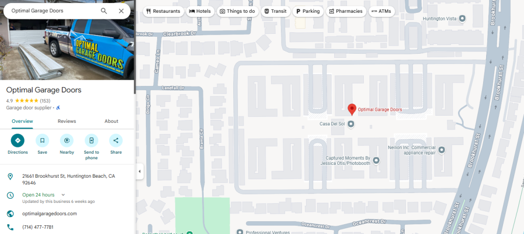 Map OGD Garage Door Installation